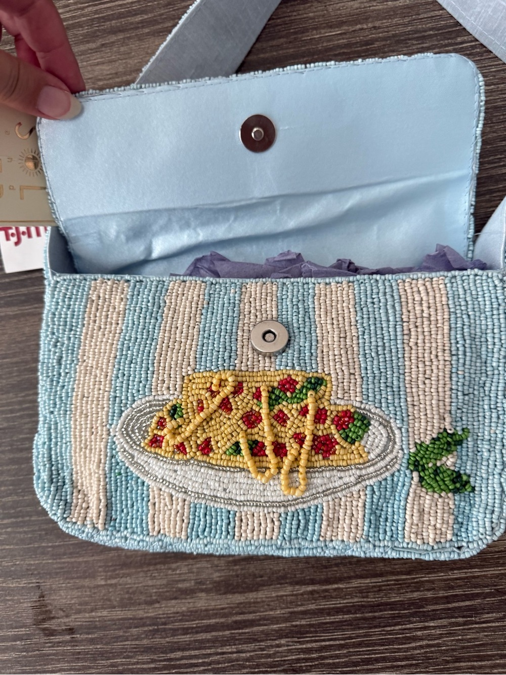 NWT Beaded Pasta Spaghetti Purse - Picture 2 of 3